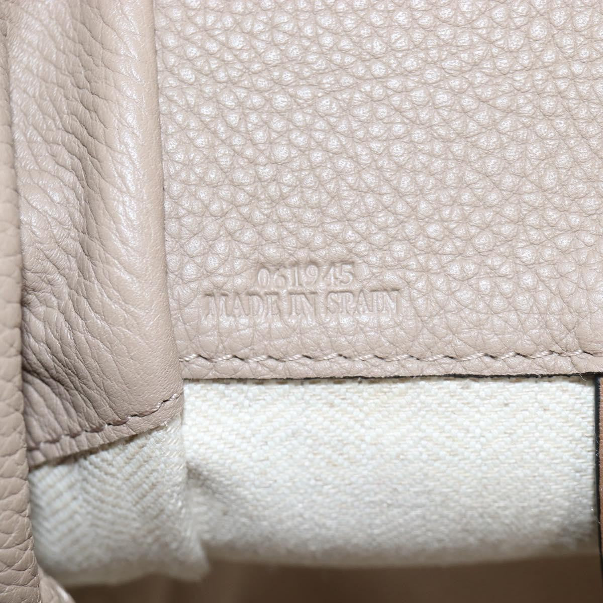 Loewe Hammock Leather Beige Leather Handbag (Pre-Owned)