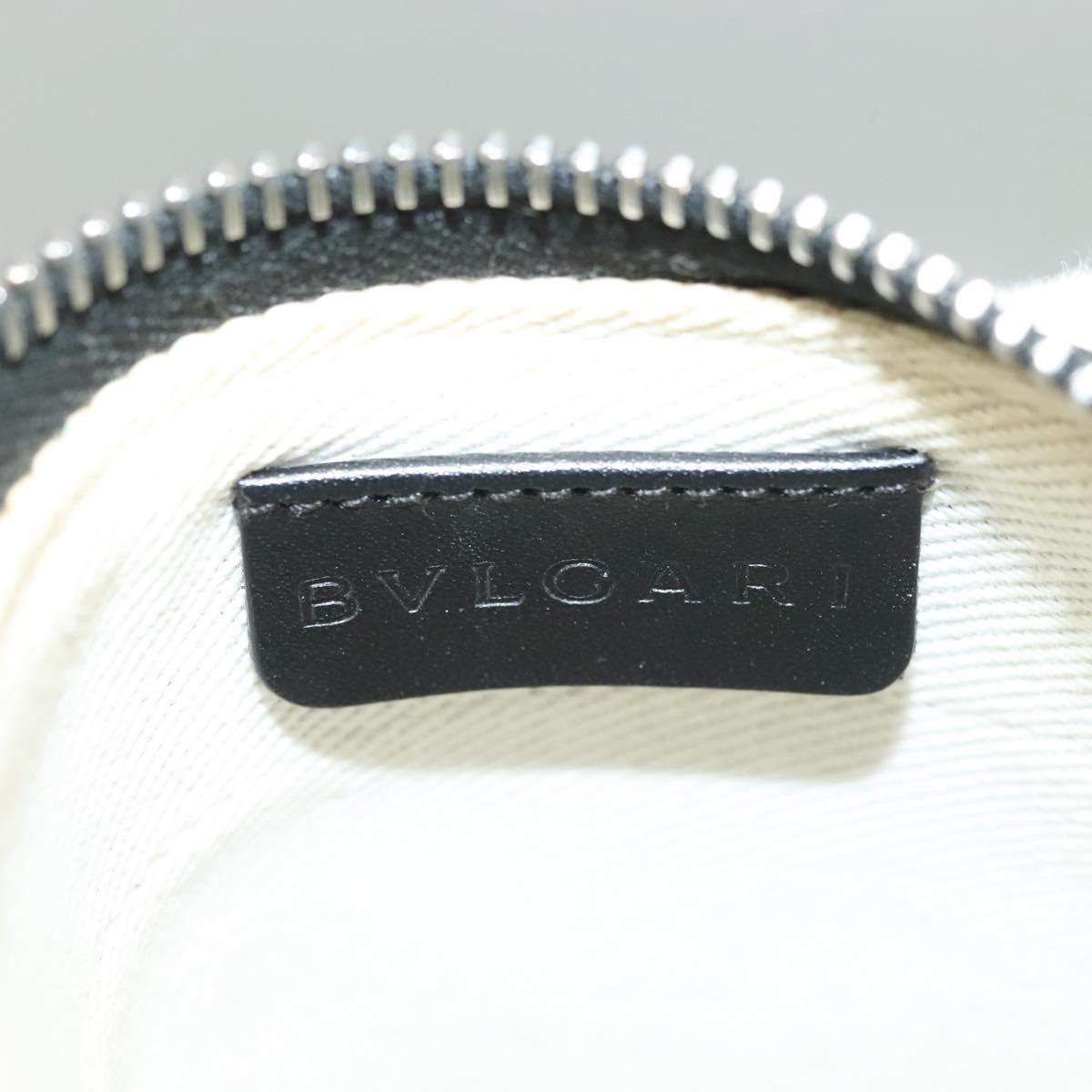 Bvlgari Logomania Canvas With Leather Blue Canvas Shoulder Bag Bag (Pre-Owned)