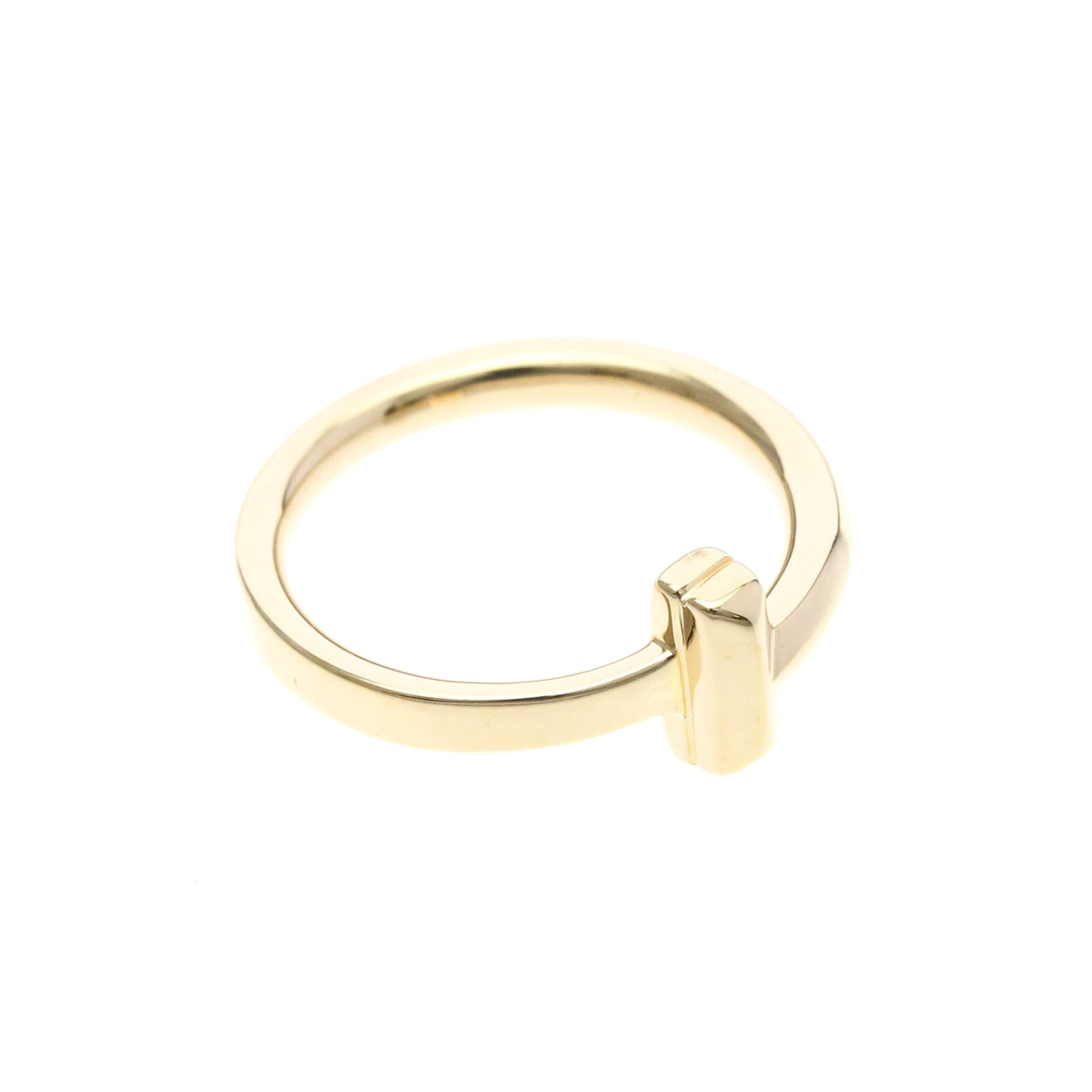 Tiffany & Co. T One 18K White Gold Gold Pink_Gold Ring Jewelry (Pre-Owned)