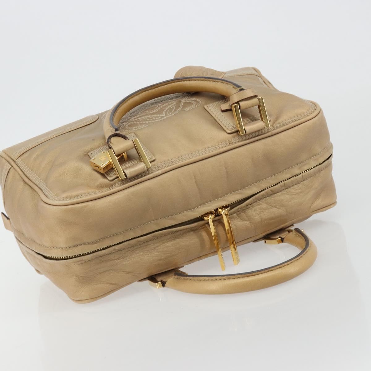 Loewe Amazona Leather Gold Leather Handbag (Pre-Owned)