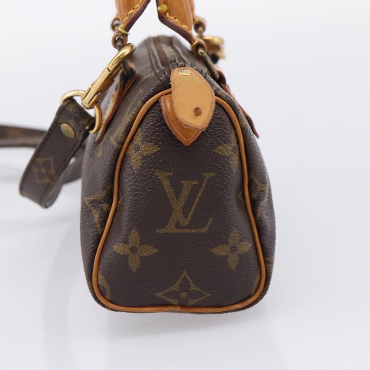 Louis Vuitton Speedy Mini Hl Monogram Canvas Brown Canvas Handbag (Pre-Owned)