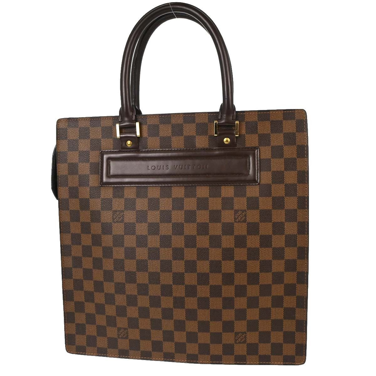 Louis Vuitton Venice Sac Plat Damier Ebene Brown Canvas Tote Bag Bag (Pre-Owned)