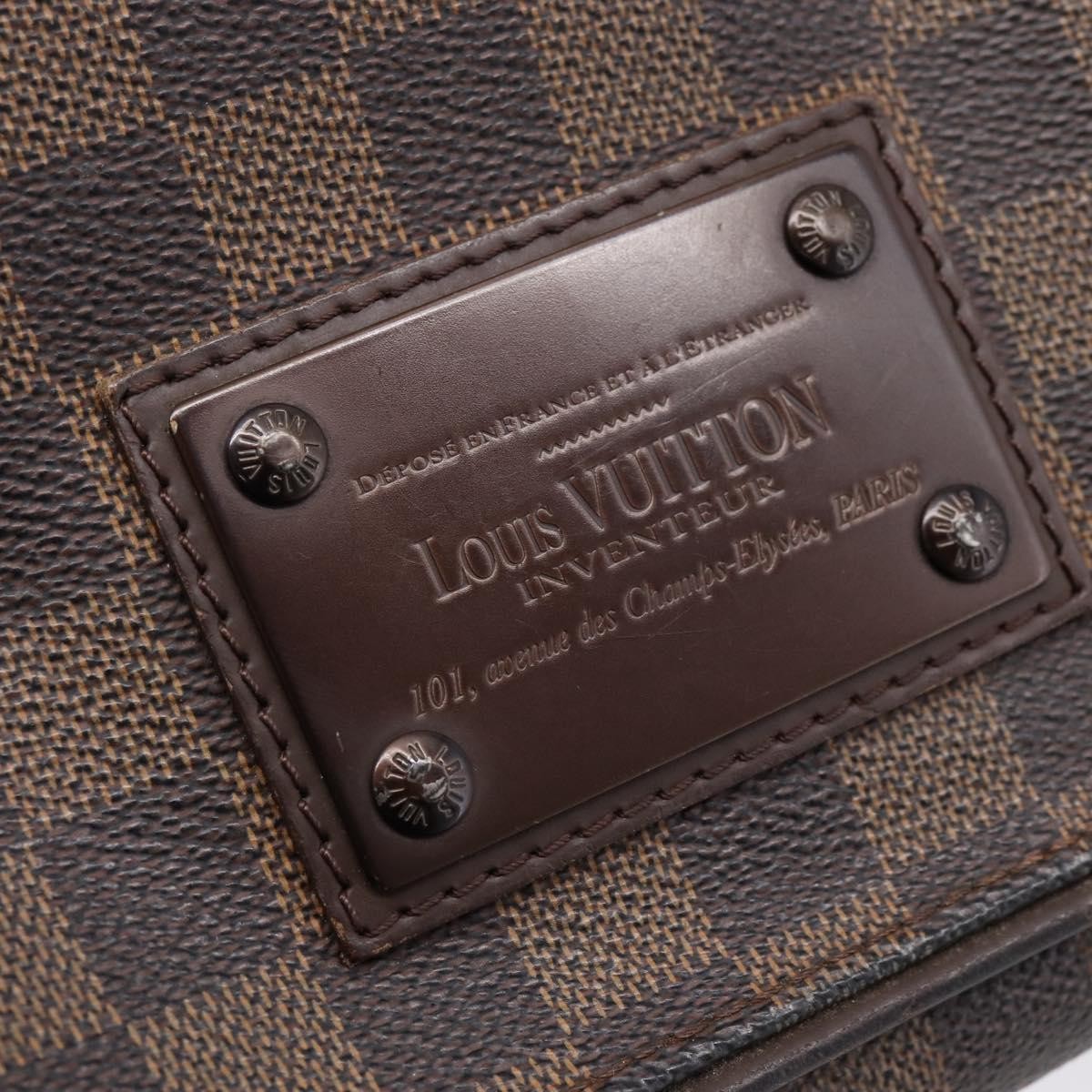 Louis Vuitton Brooklyn Damier Brown Canvas Shoulder Bag Bag (Pre-Owned)