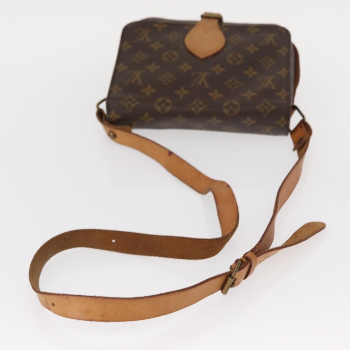 Louis Vuitton Cartouchiere Monogram Canvas Brown Canvas Shoulder Bag Bag (Pre-Owned)