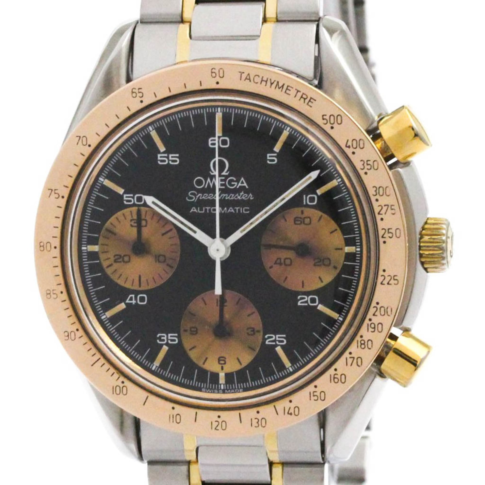 Omega Speedmaster Date Chronograph Automatic Stainless Steel Watch (Pre-Owned)