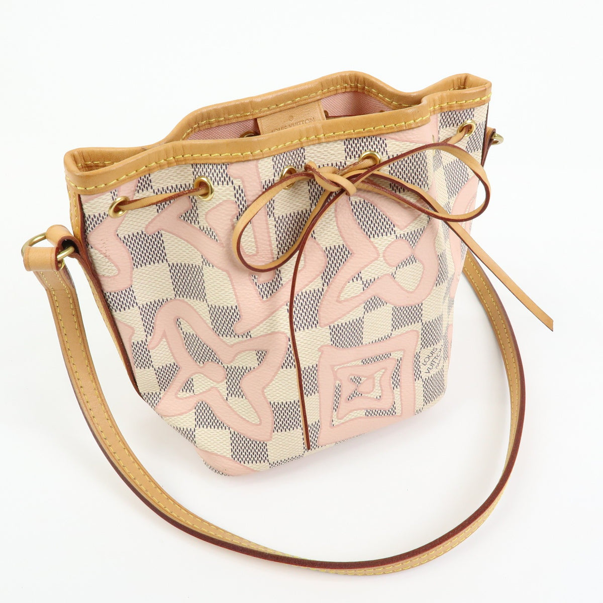 Louis Vuitton Noe Limited Edition Damier Tahitienne White Canvas Shoulder Bag Bag (Pre-Owned)