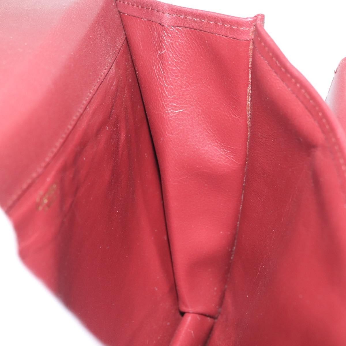 Cartier Must De Cartier Clutch Leather Burgundy Leather Clutche & Pouche Bag (Pre-Owned)