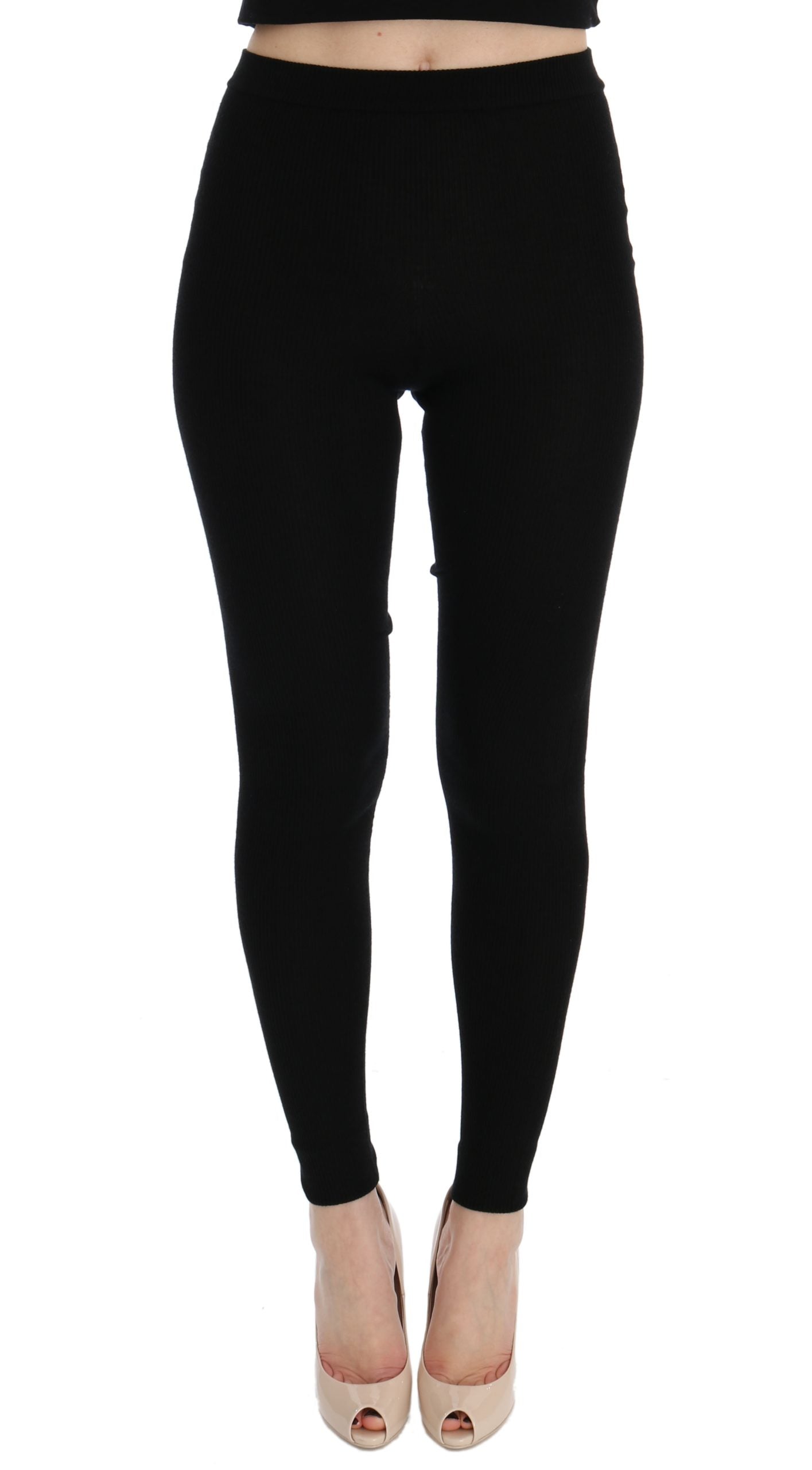 Dolce & Gabbana Elegant Black Cashmere Women's Pants