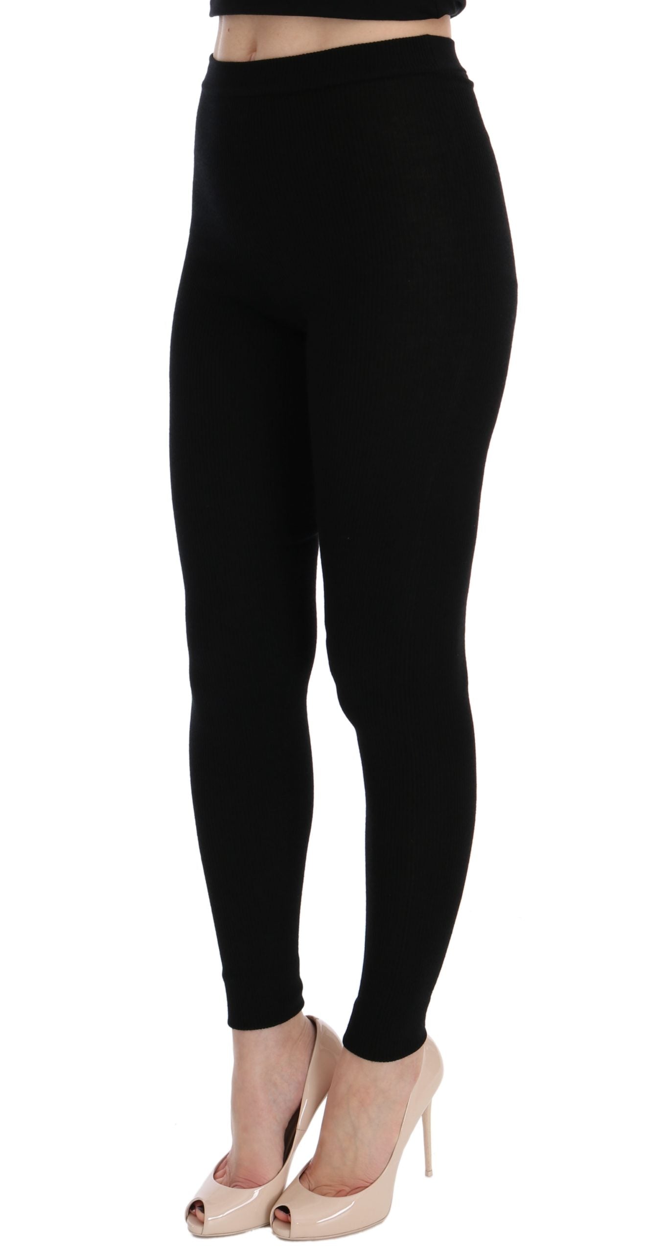 Dolce & Gabbana Elegant Black Cashmere Women's Pants