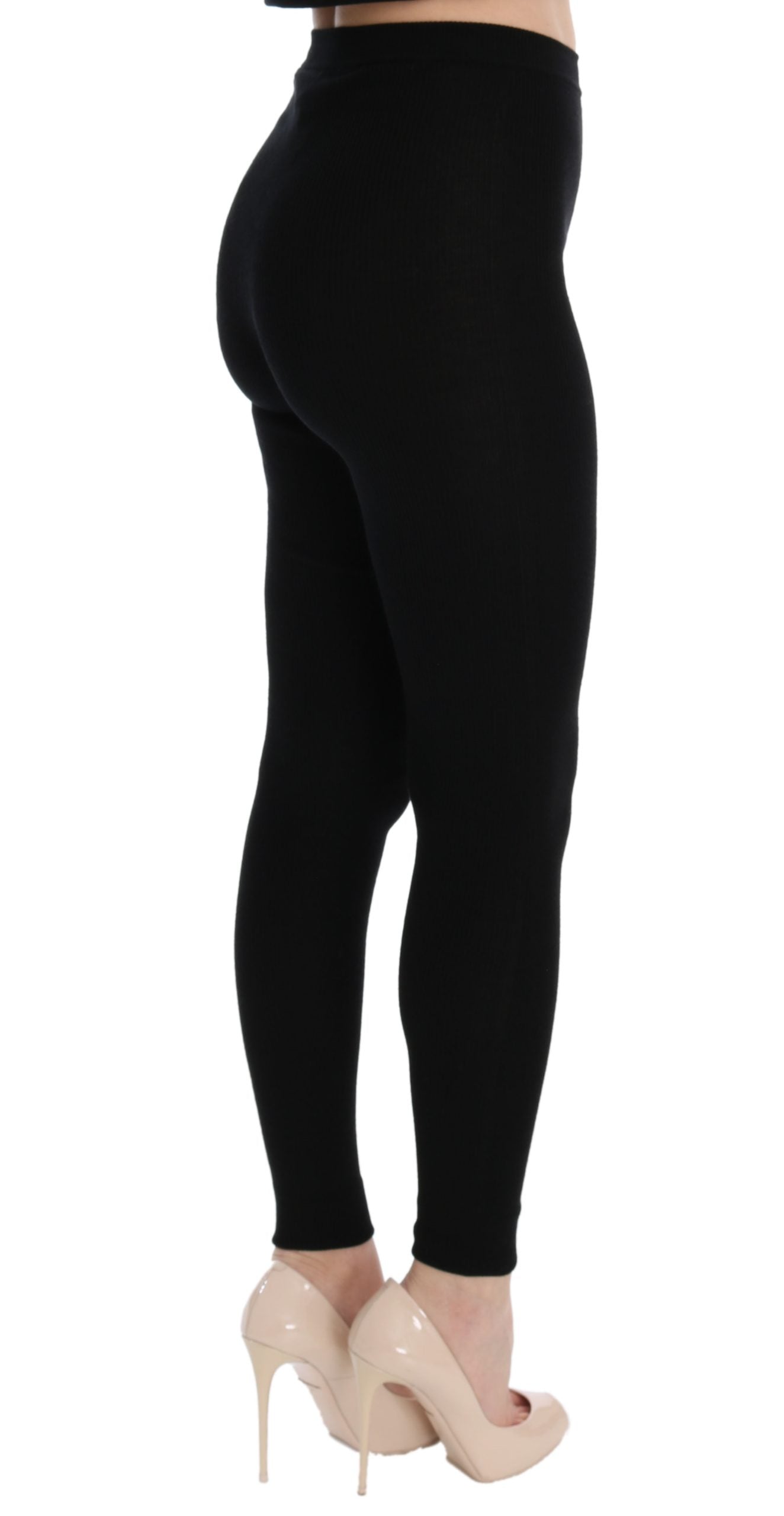 Dolce & Gabbana Elegant Black Cashmere Women's Pants
