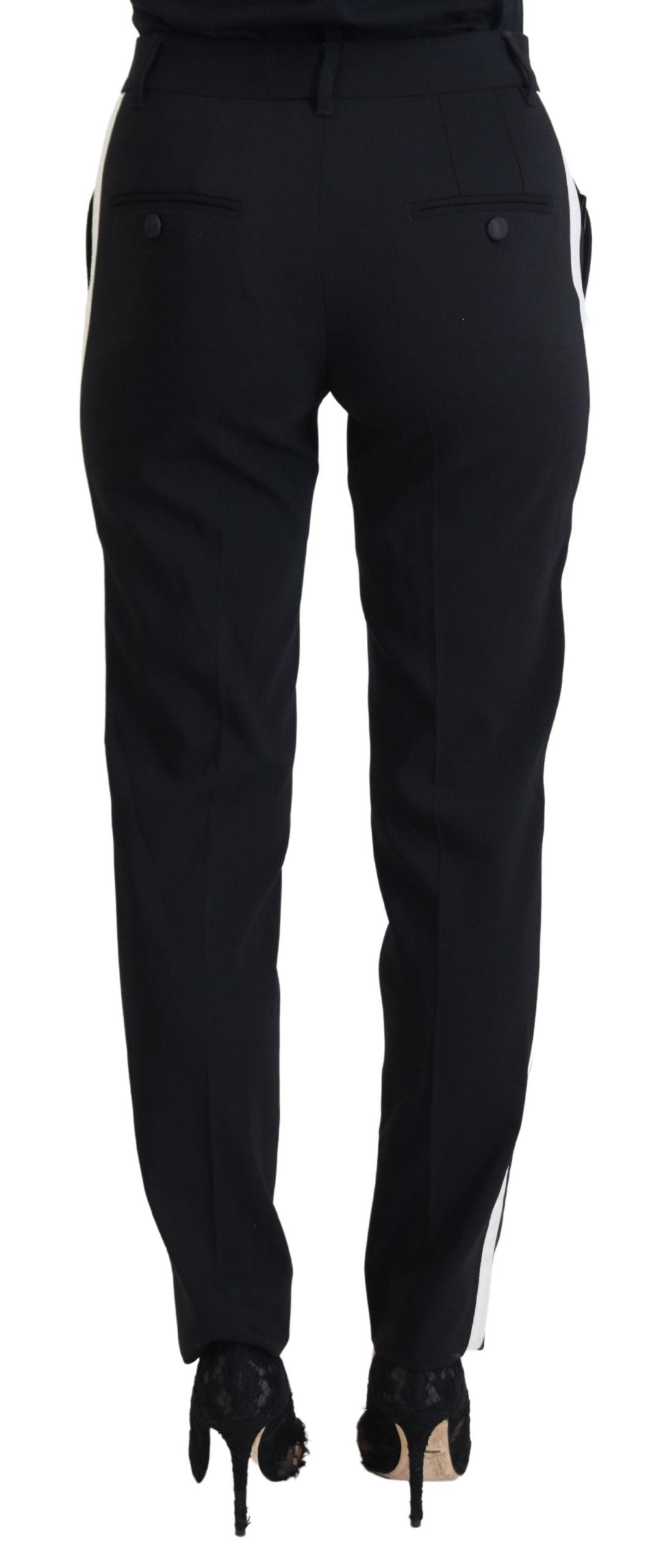 Dolce & Gabbana Black High Waist Women Women's Pants
