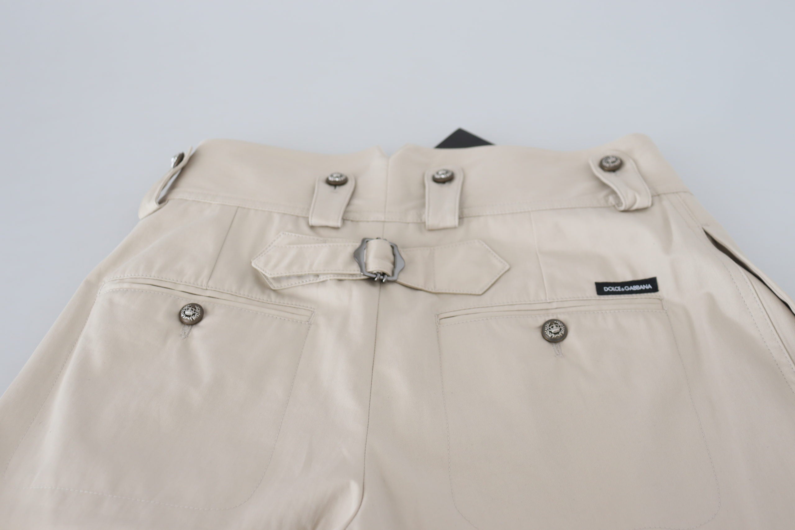 Dolce & Gabbana Beige High Waist Women Women's Pants