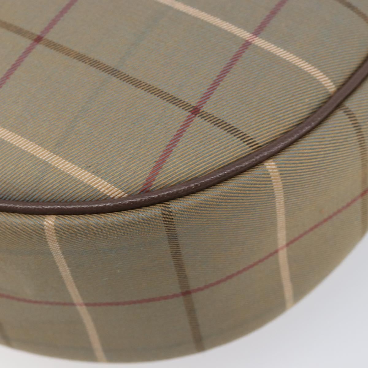Burberry Nova Check Shoulder Bag Canvas Brown Canvas Shoulder Bag Bag (Pre-Owned)