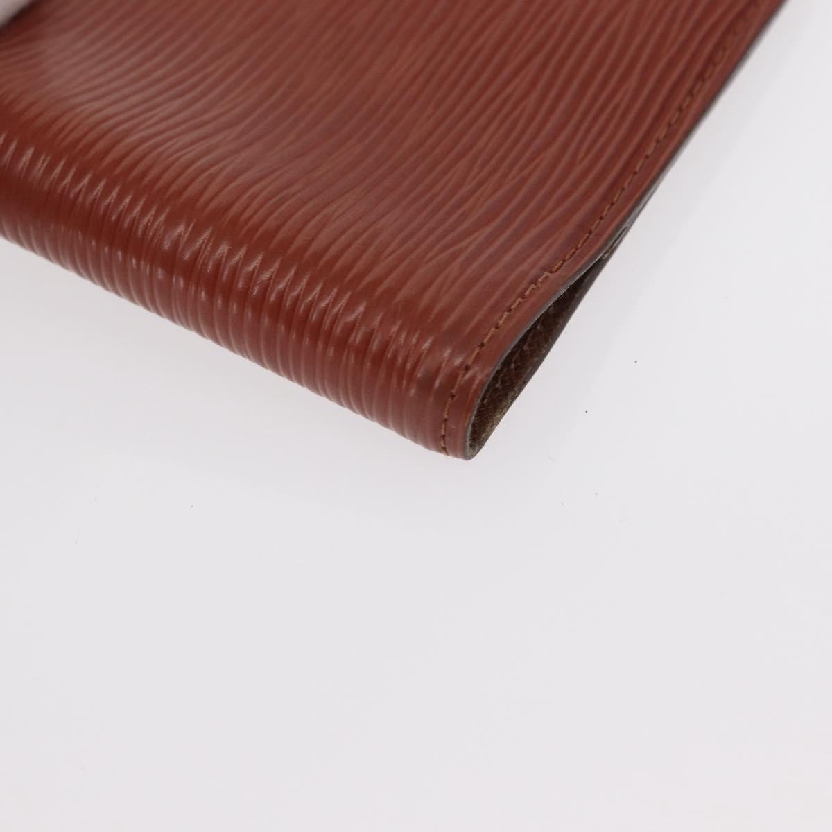 Louis Vuitton Agenda Cover Epi Leather Brown Leather Wallets Accessory (Pre-Owned)
