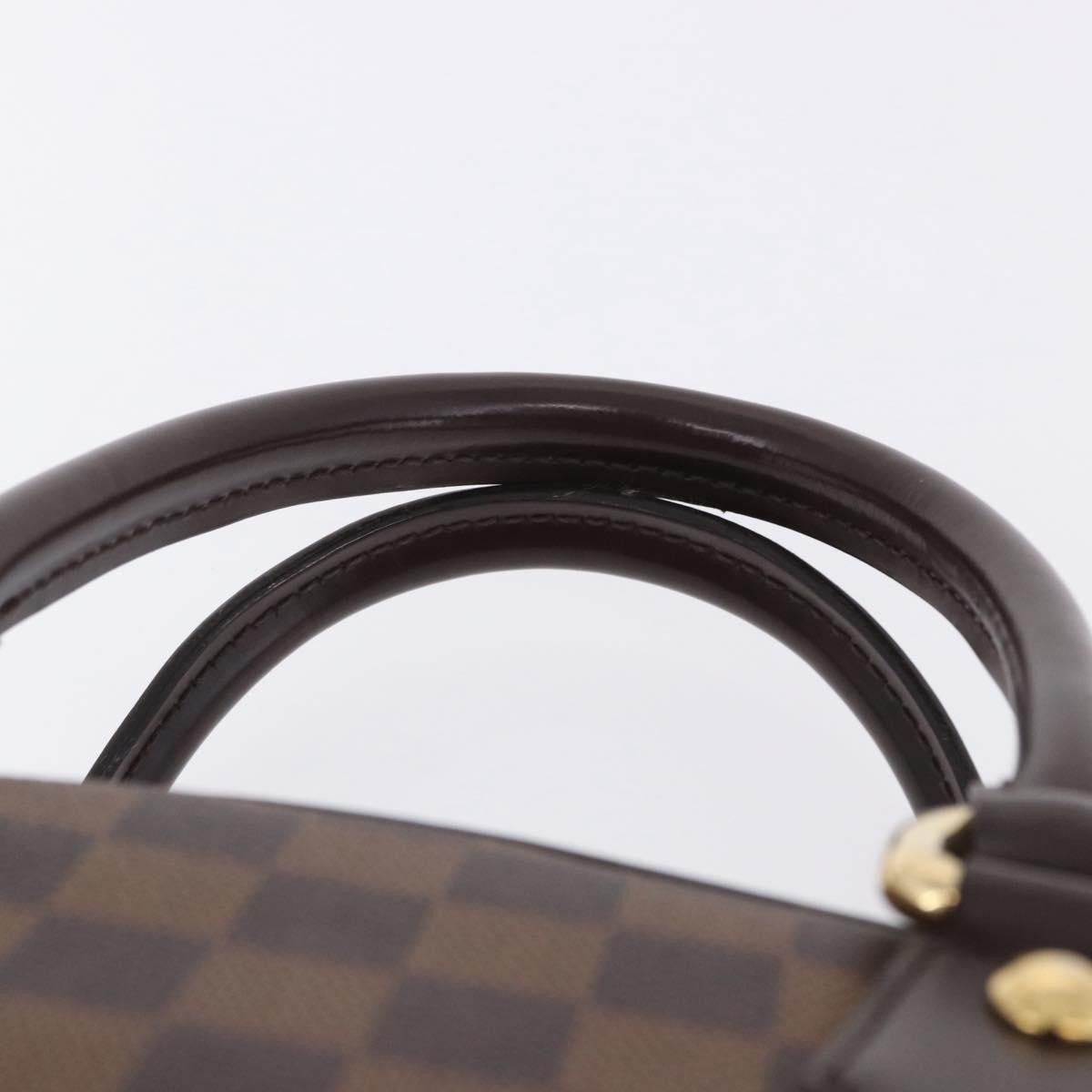 Louis Vuitton Duomo Boston Damier Ebene Brown Canvas Handbag (Pre-Owned)