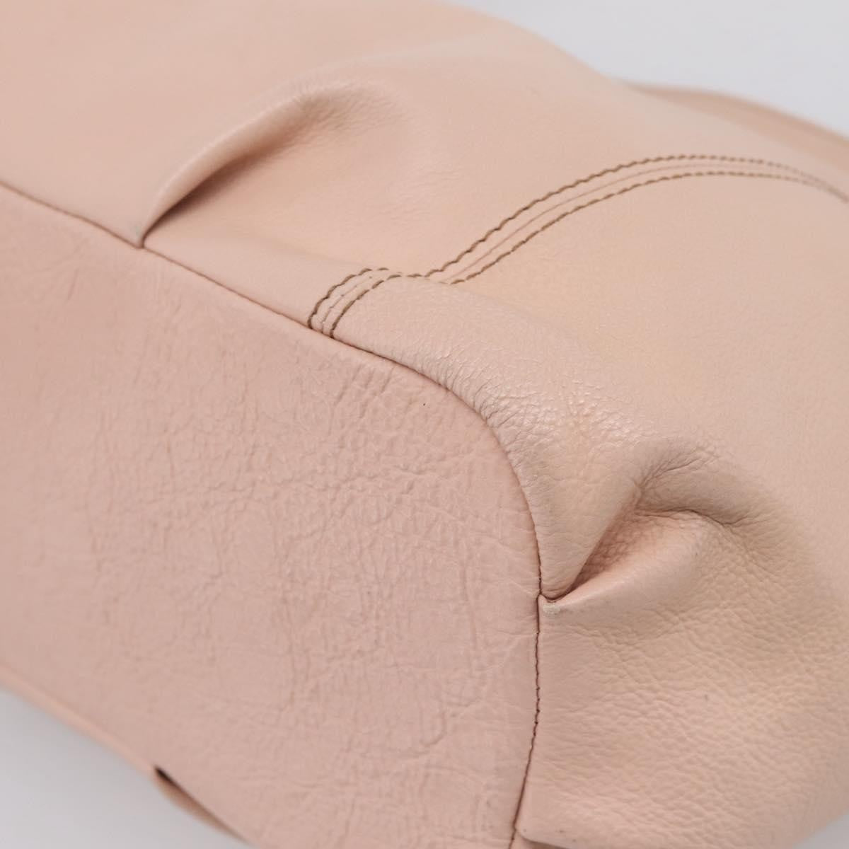 Burberry Blue Label Leather Pink Leather Shoulder Bag Bag (Pre-Owned)