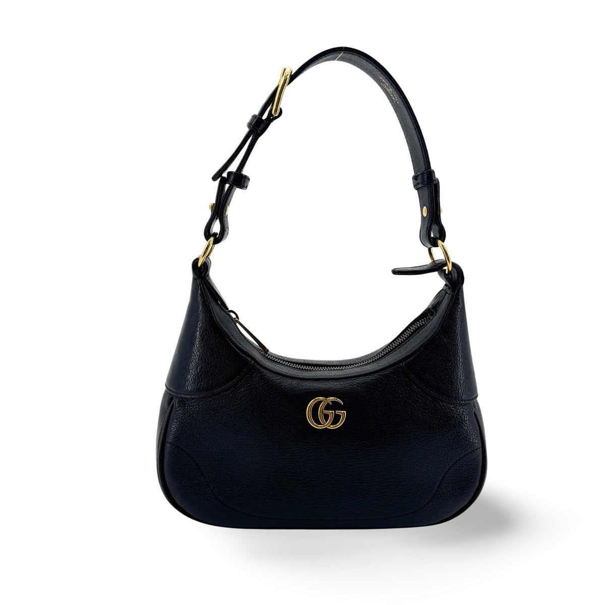 Gucci Aphrodite Leather Black Leather Shoulder Bag Bag (Pre-Owned)