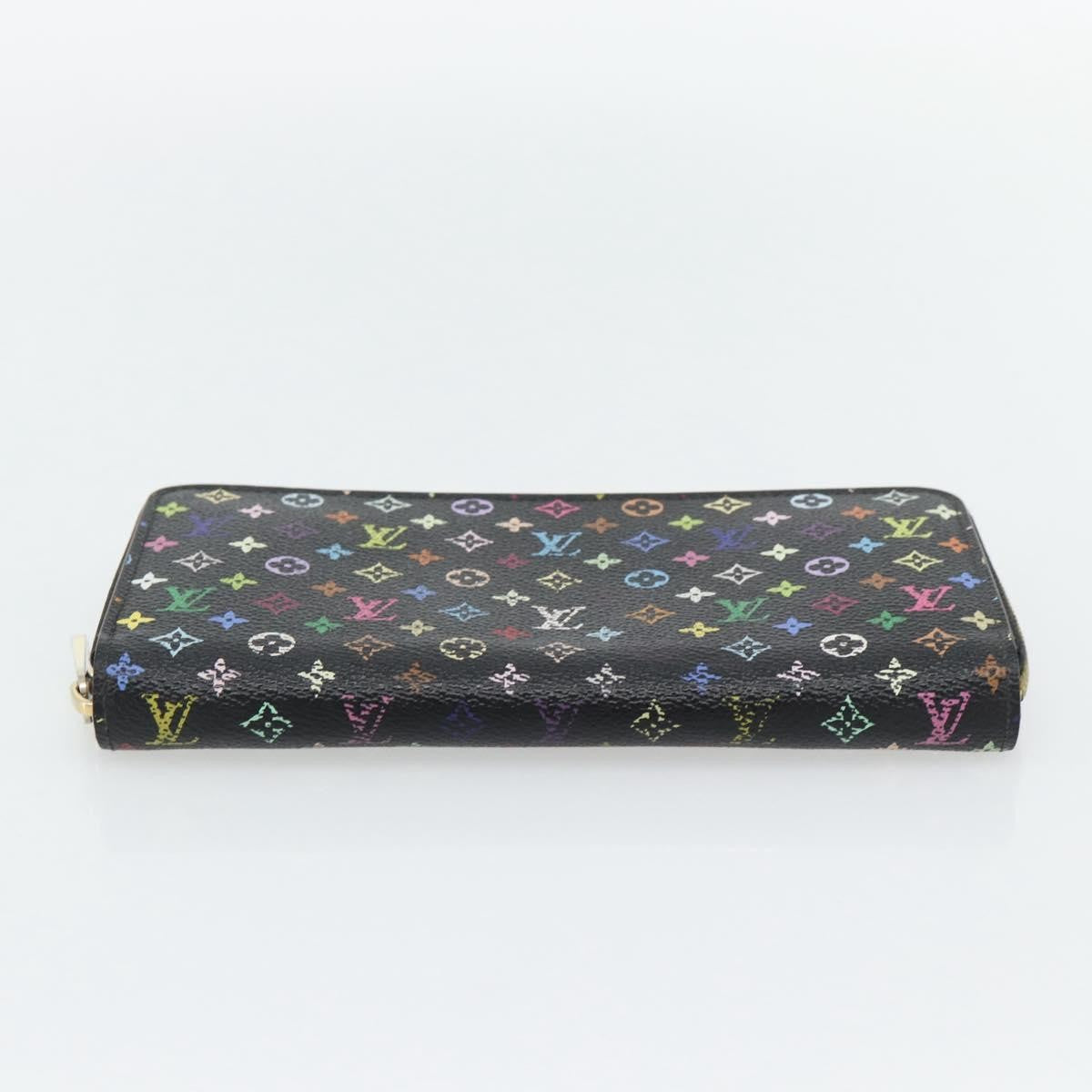 Louis Vuitton Aerogram Zippy Leather Black Canvas Wallets Accessory (Pre-Owned)