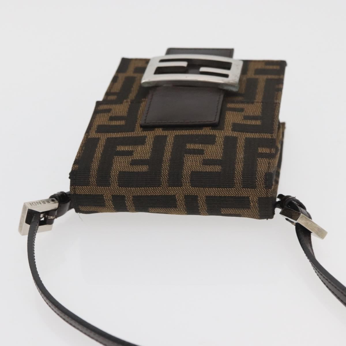 Fendi Baguette Zucca Canvas Brown Canvas Handbag (Pre-Owned)