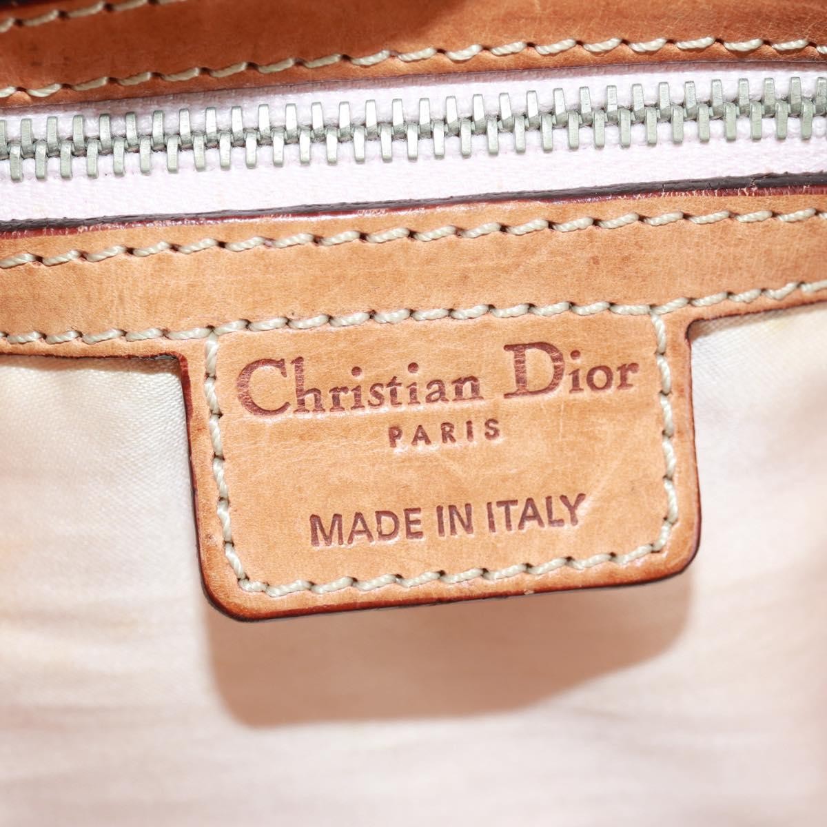 Christian Dior Vintage Trotter Romantique Boston Diorissimo Coated Canvas Beige Canvas Handbag (Pre-Owned)