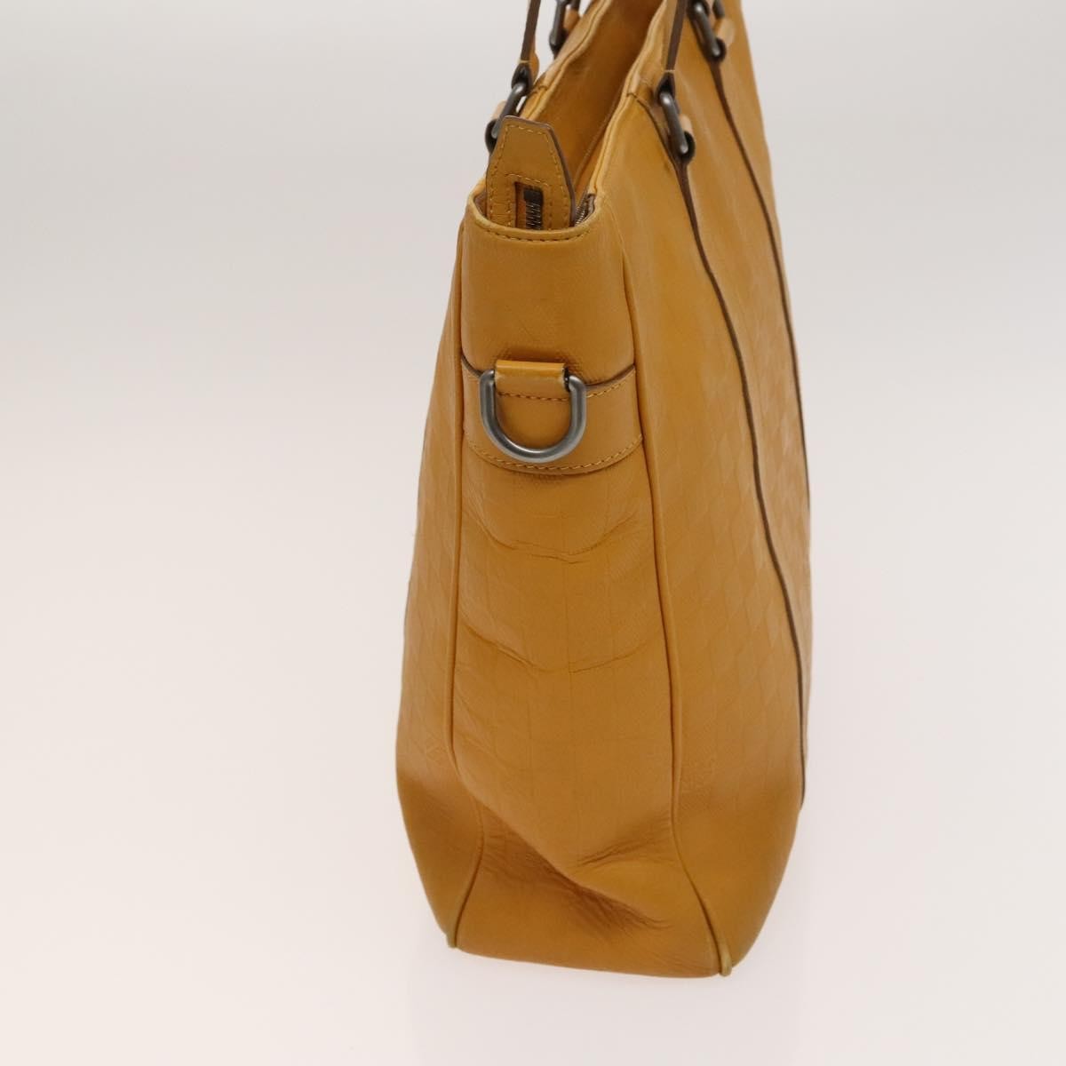 Louis Vuitton Tadao Damier Infini Leather Yellow Leather Handbag (Pre-Owned)