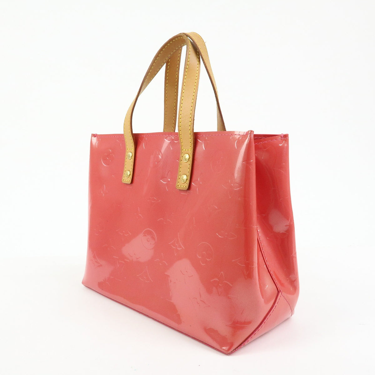 Louis Vuitton Reade Monogram Vernis Pink Patent_Leather Handbag (Pre-Owned)