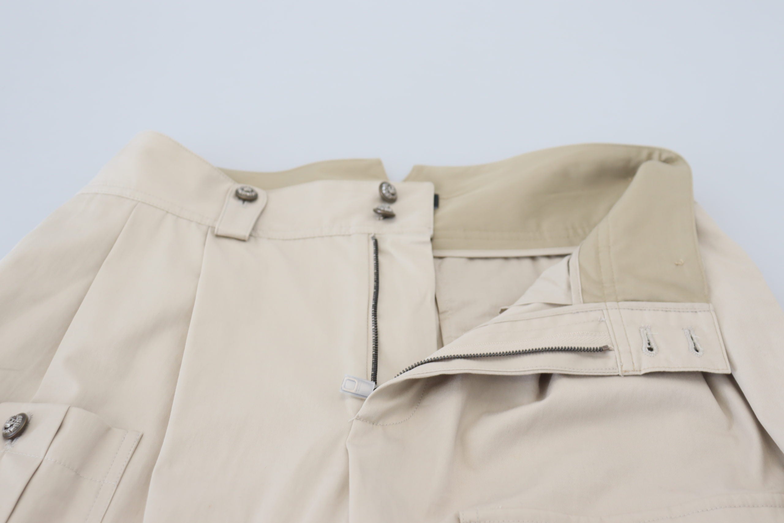 Dolce & Gabbana Beige Cotton Women Cargo Women's Pants