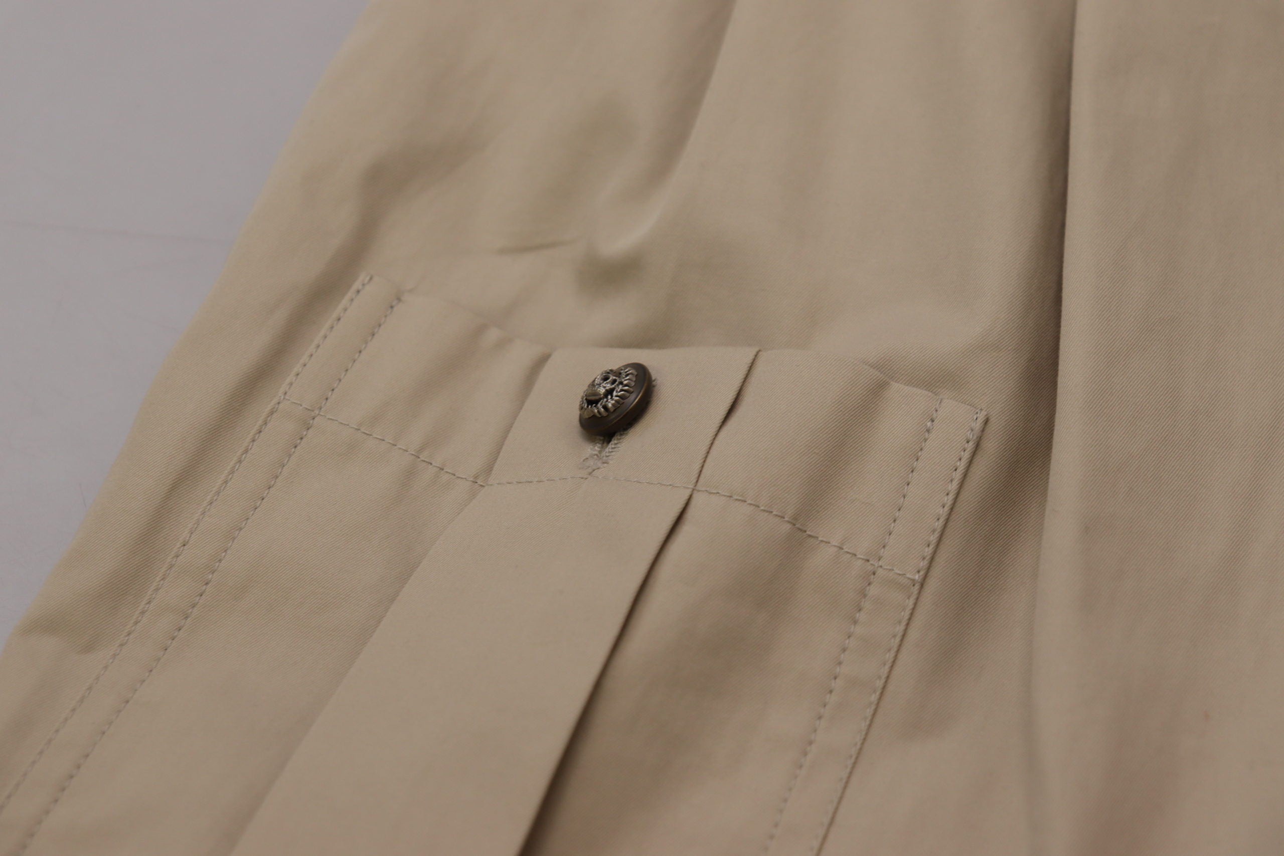 Dolce & Gabbana Beige Cotton Women Cargo Women's Pants