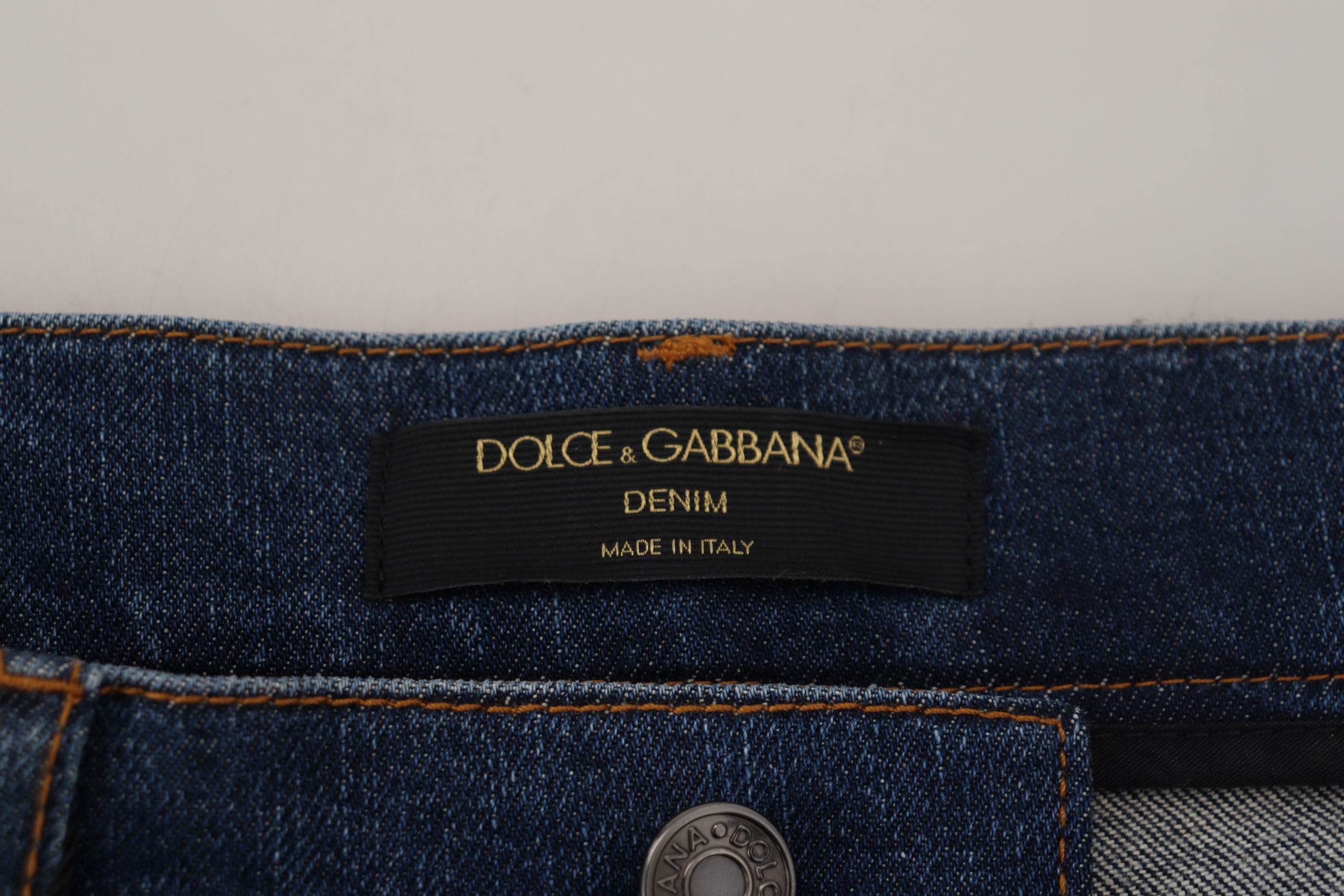 Dolce & Gabbana Black Floral Lace Front Skinny Denim Women's Jeans