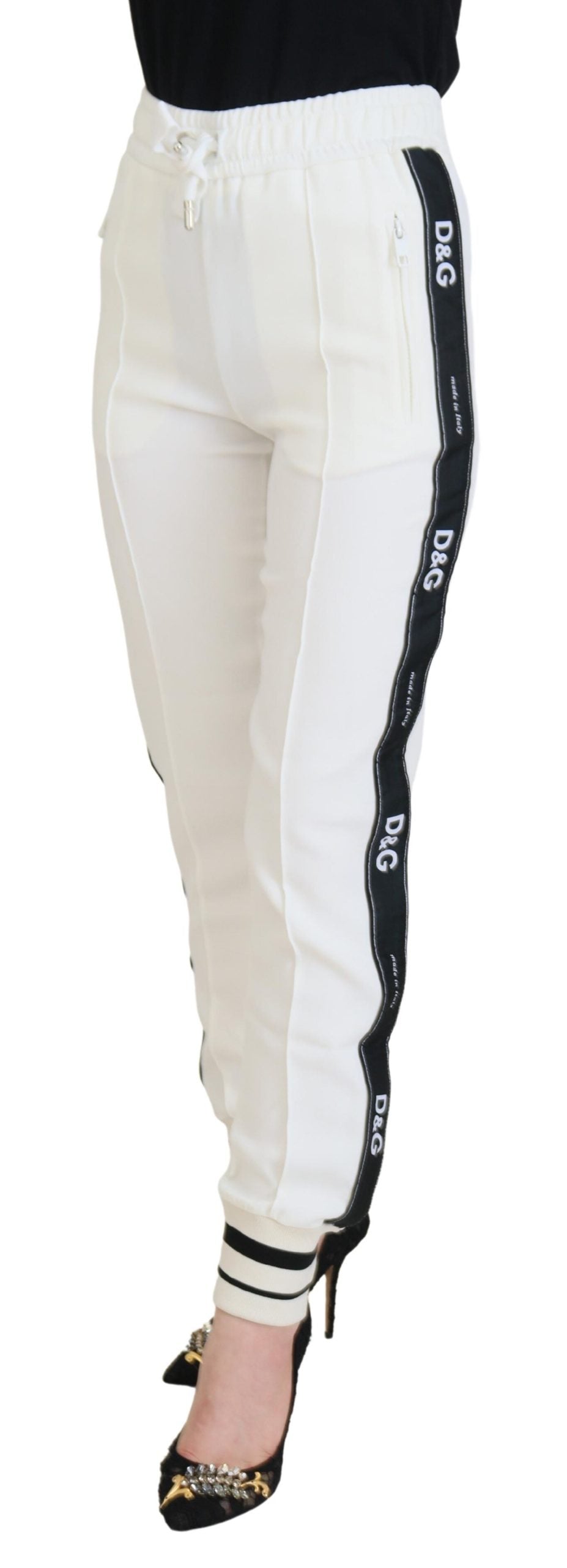 Dolce & Gabbana White DG Logo SweatWomen's Women's Pants