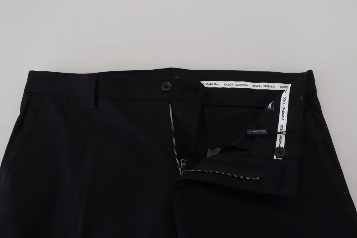 Dolce & Gabbana Black Chino Formal Cotton Men's Pants