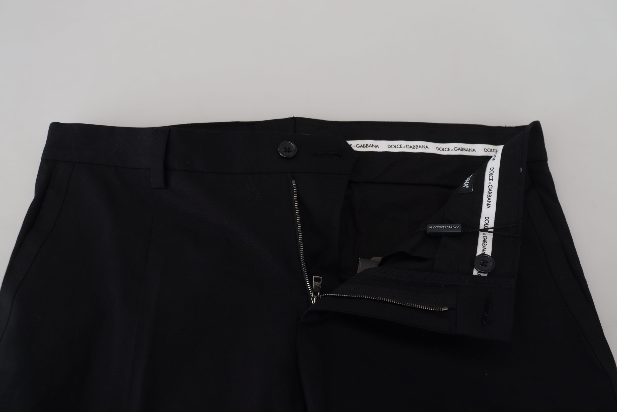 Dolce & Gabbana Black Chino Formal Cotton Men's Pants