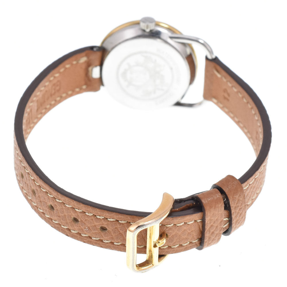 Hermes Arceau Quartz Stainless Steel And Leather Watch (Pre-Owned)