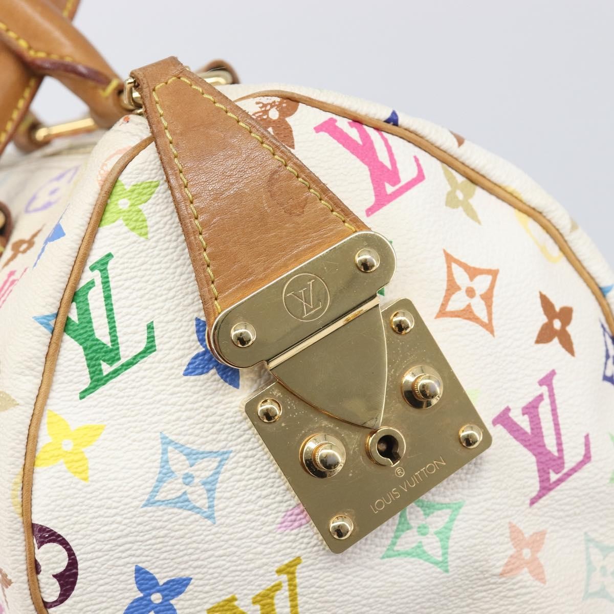 Louis Vuitton X Takashi Murakami Speedy Soft Bandouliere Monogram Multicolor Multicolour Canvas Handbag (Pre-Owned)