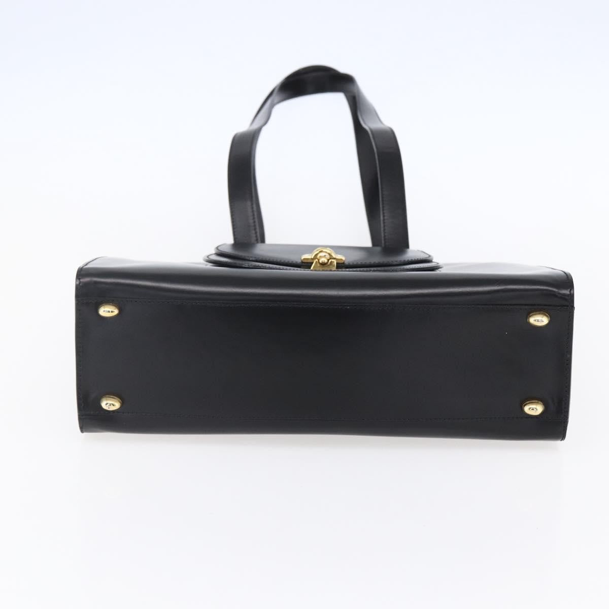 Celine Tote Leather Black Leather Tote Bag Bag (Pre-Owned)
