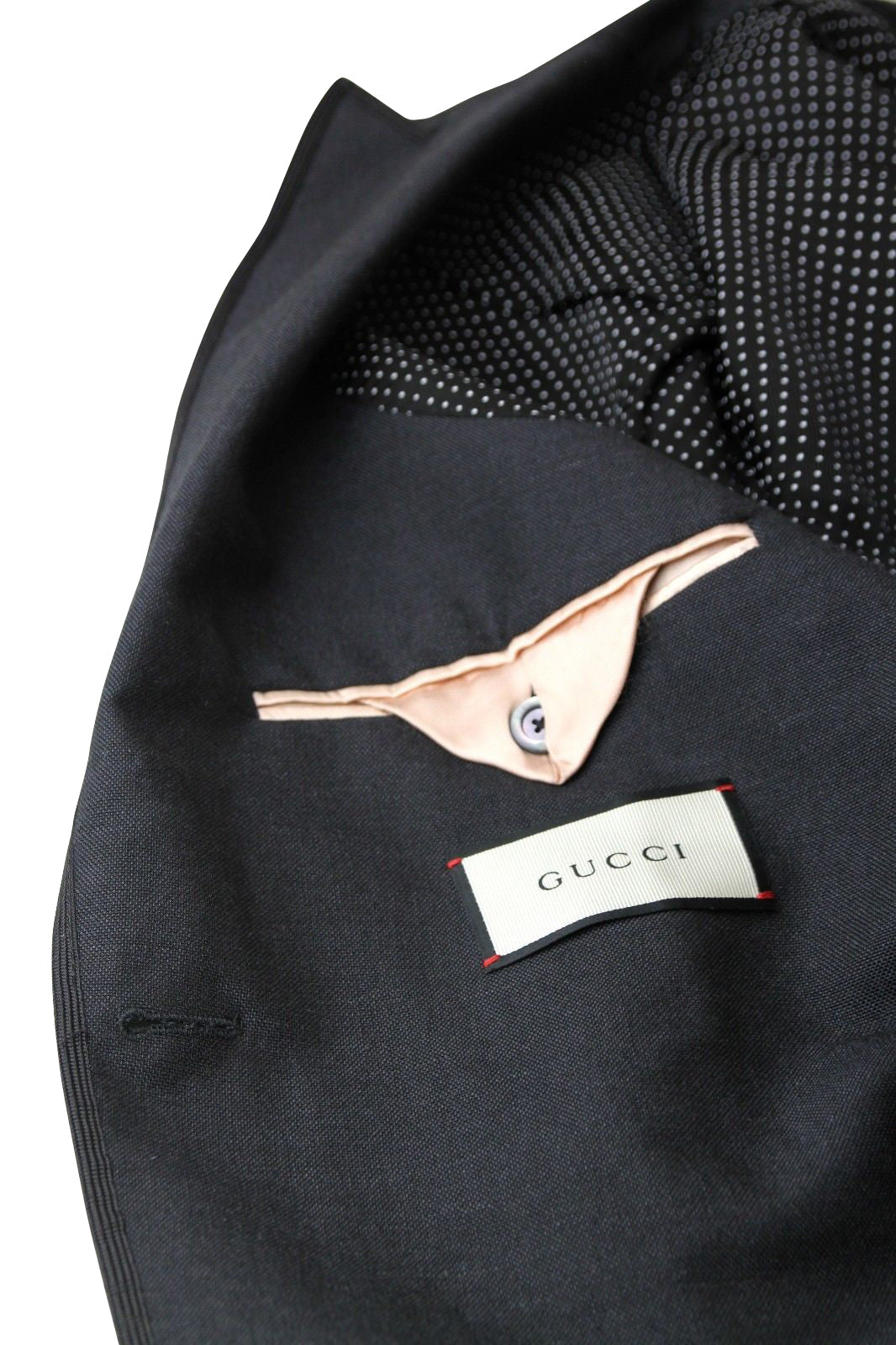 Gucci Men's Formal 1 Button Charcoal Wool / Mohair Evening Jacket