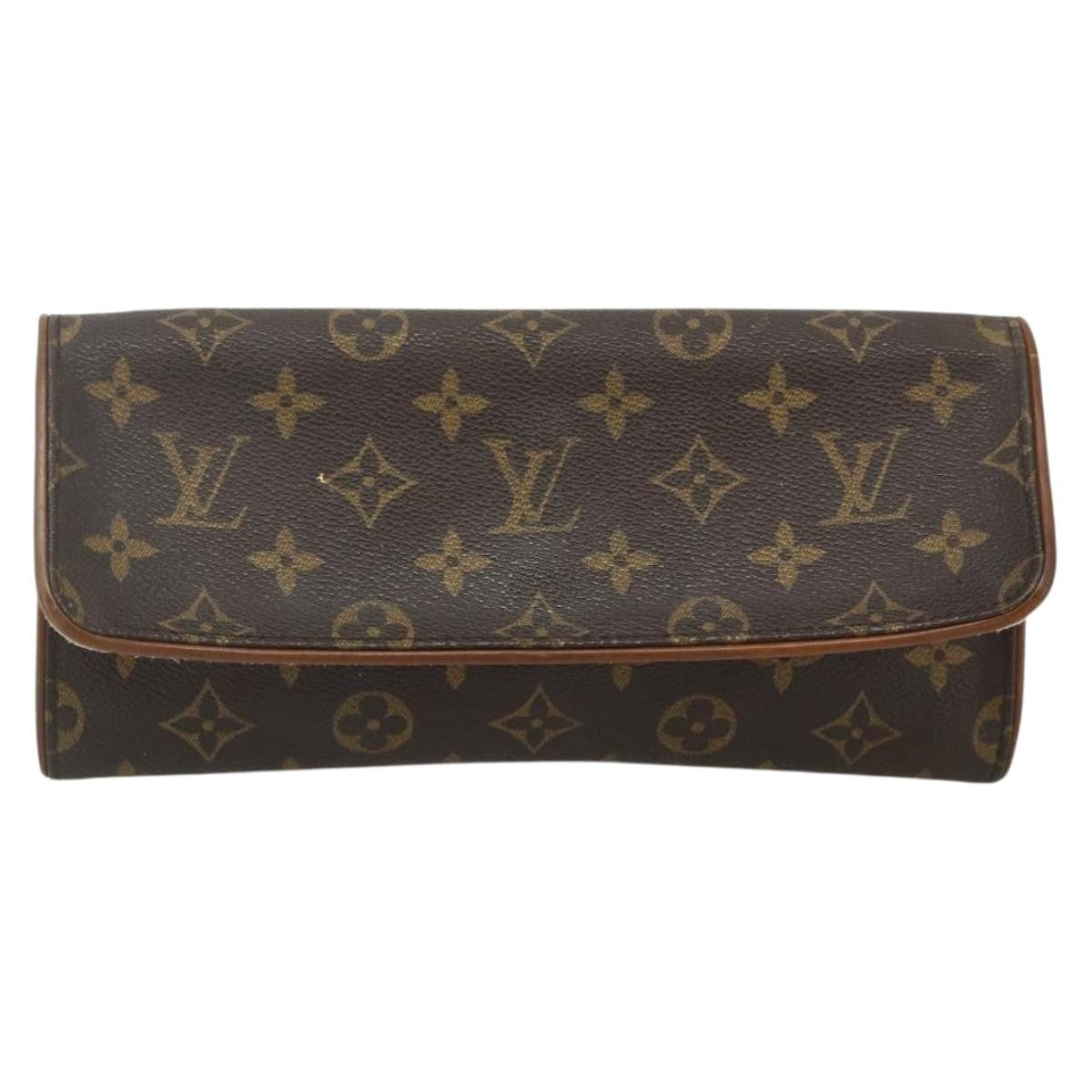 Louis Vuitton Twin Monogram Canvas Brown Canvas Clutche & Pouche Bag (Pre-Owned)