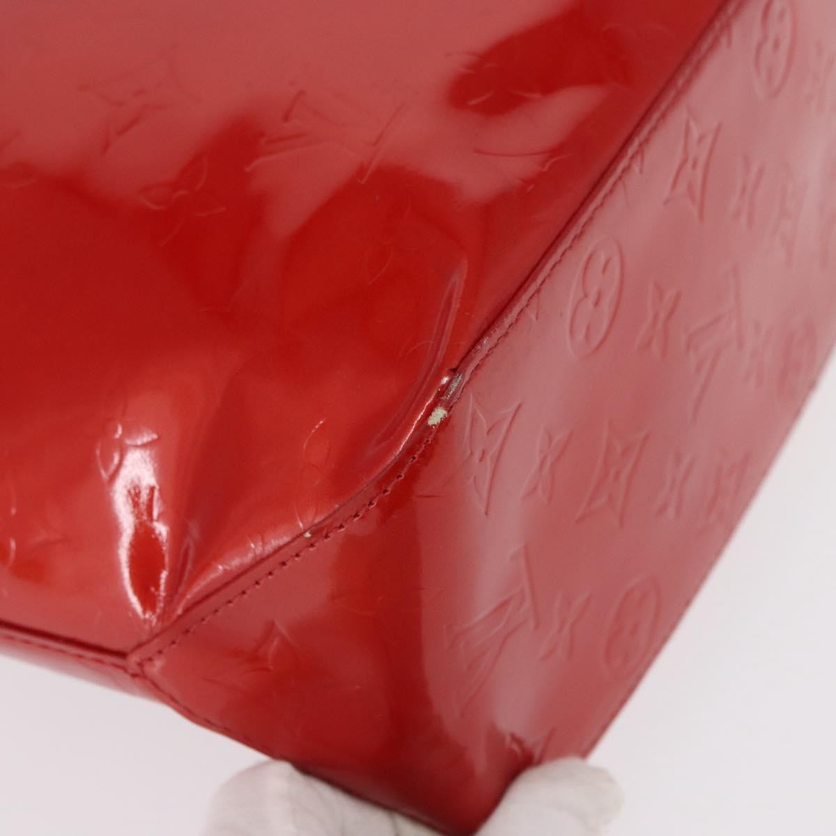 Louis Vuitton Reade Monogram Vernis Red Patent_Leather Handbag (Pre-Owned)