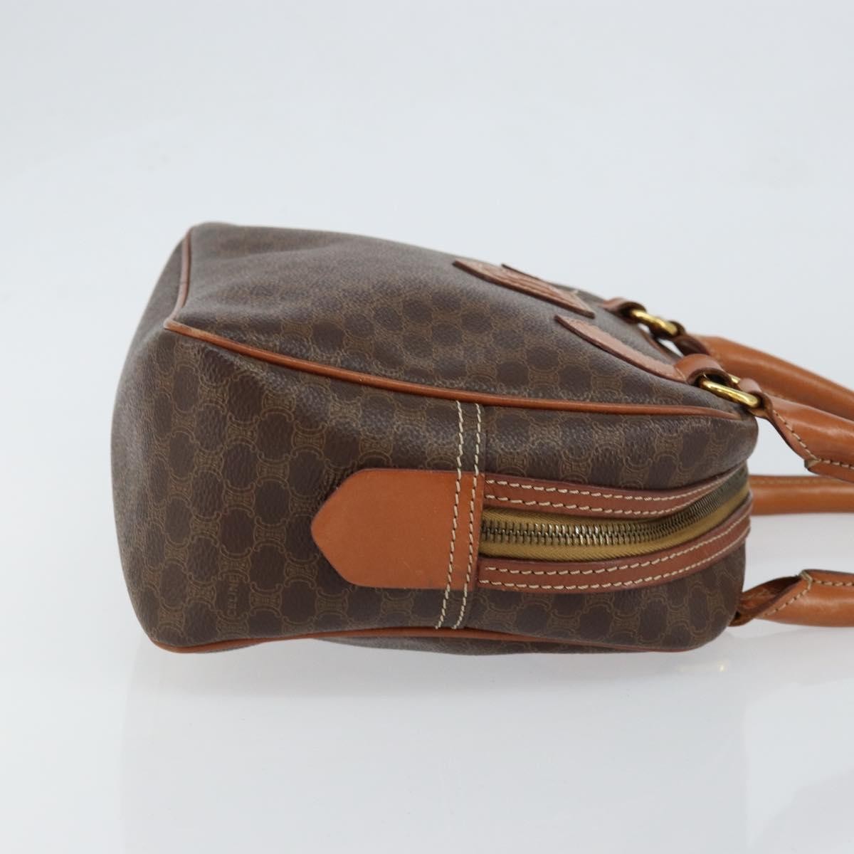 Celine Macadam Macadam With Leather Brown Canvas Handbag (Pre-Owned)
