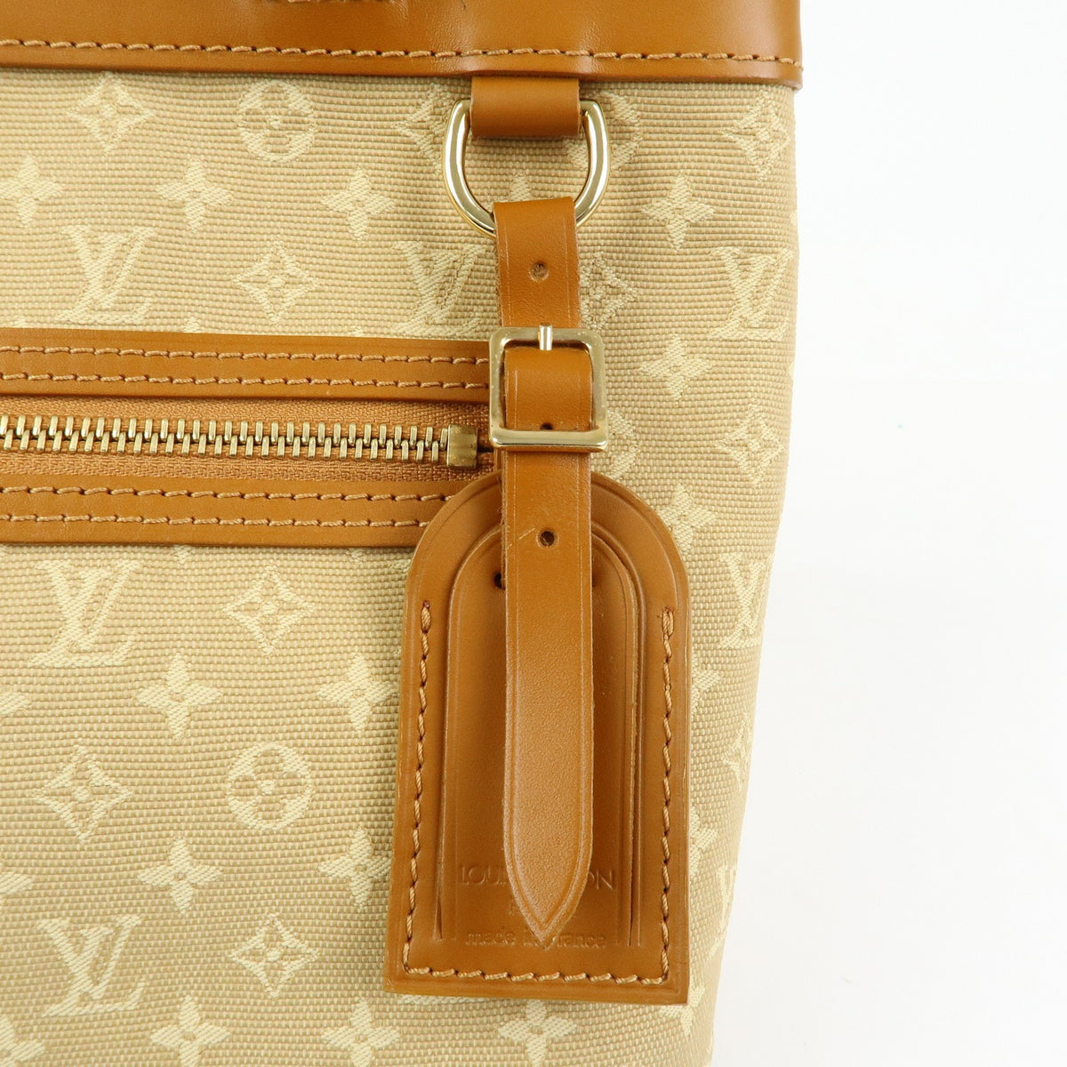 Louis Vuitton Lucille Mini Lin Beige Canvas Handbag (Pre-Owned)