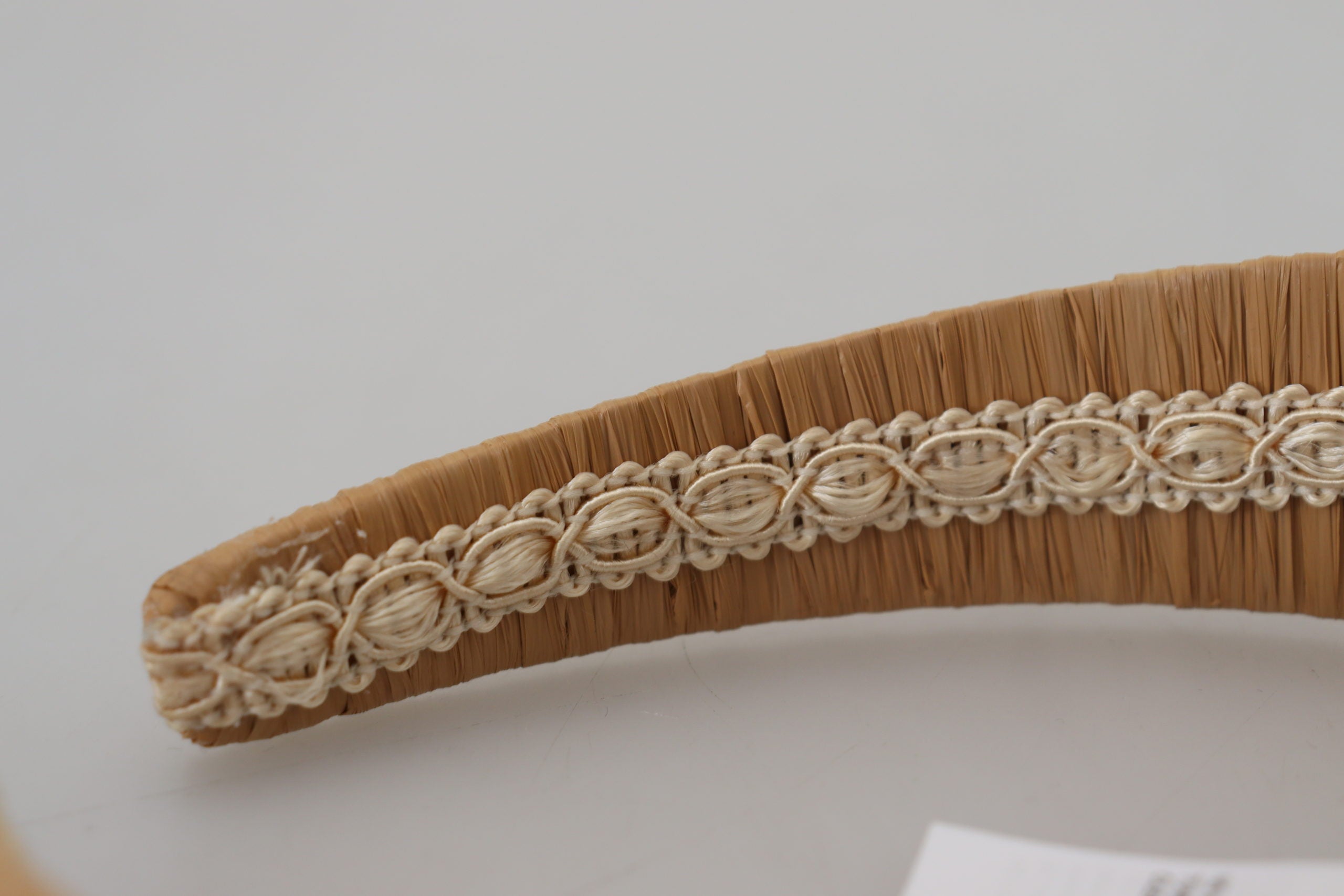 Dolce & Gabbana Exquisite Beige Viscose Diadem Women's Headband