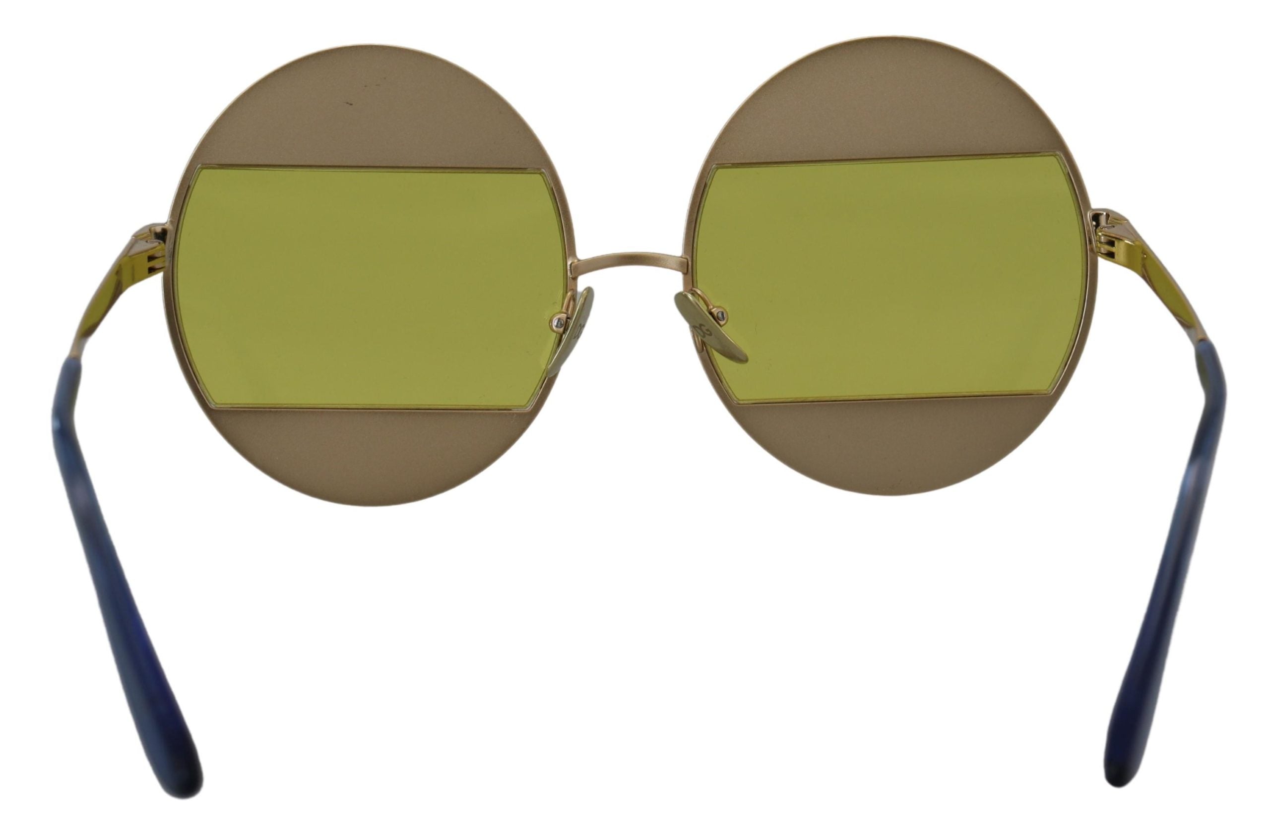 Dolce & Gabbana Gold Oval Metal Crystals Shades DG2209B Women's Sunglasses