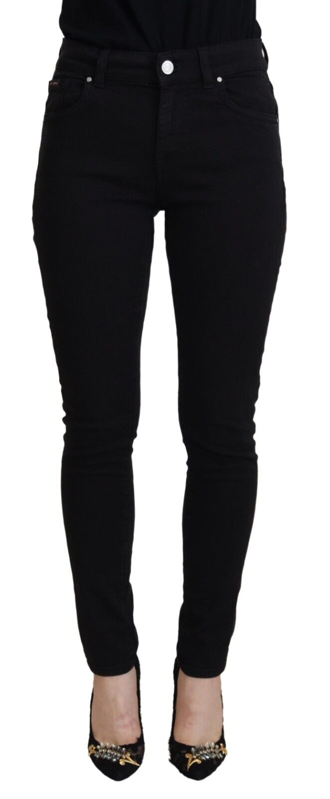 Dolce & Gabbana Elegant Black Denim Women's Pants