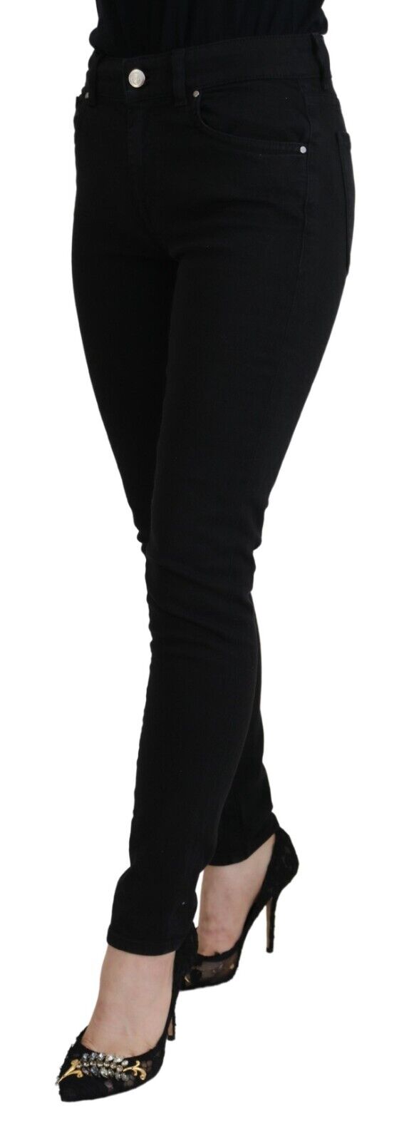 Dolce & Gabbana Elegant Black Denim Women's Pants