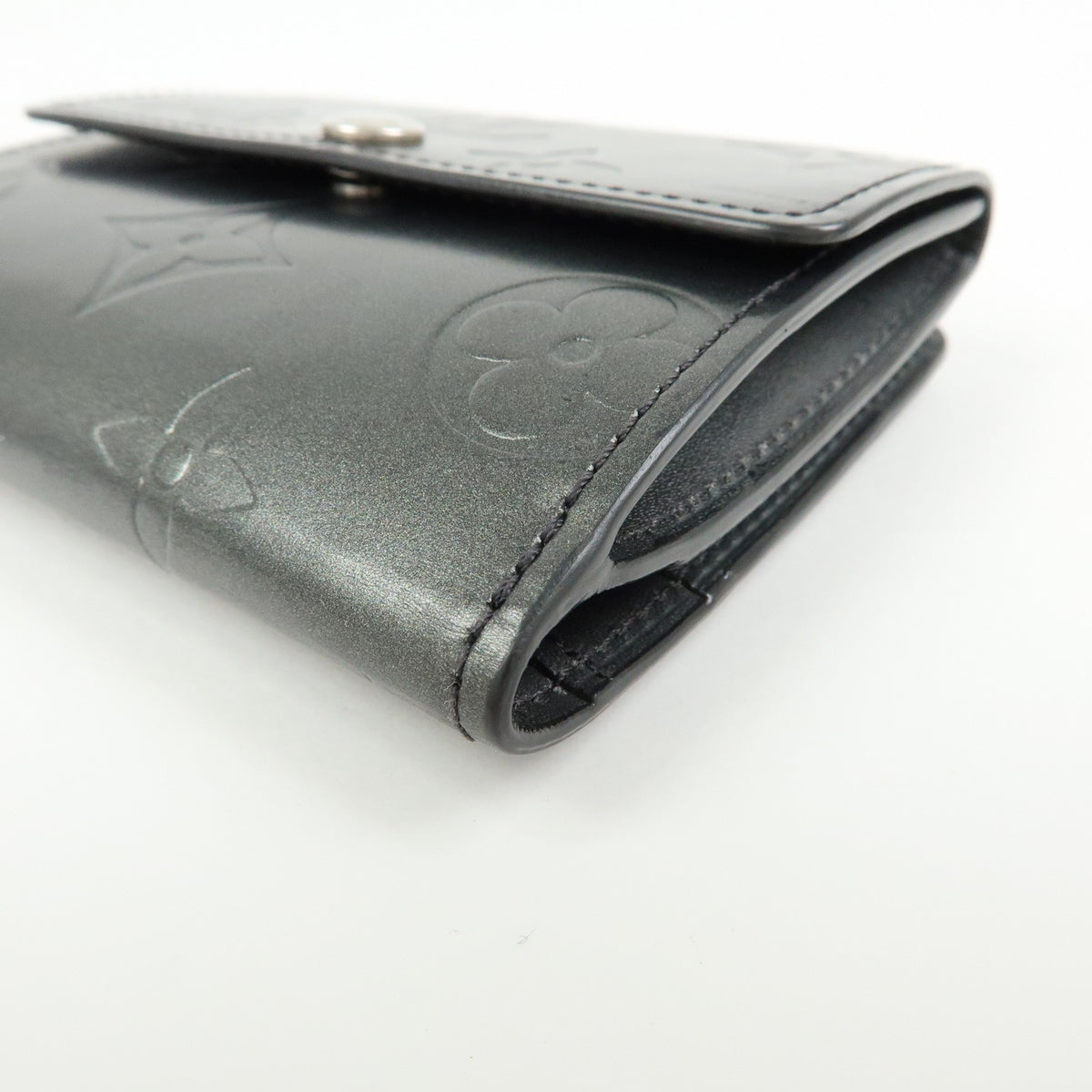 Louis Vuitton Ludlow Vernis Gray Leather Wallets Accessory (Pre-Owned)