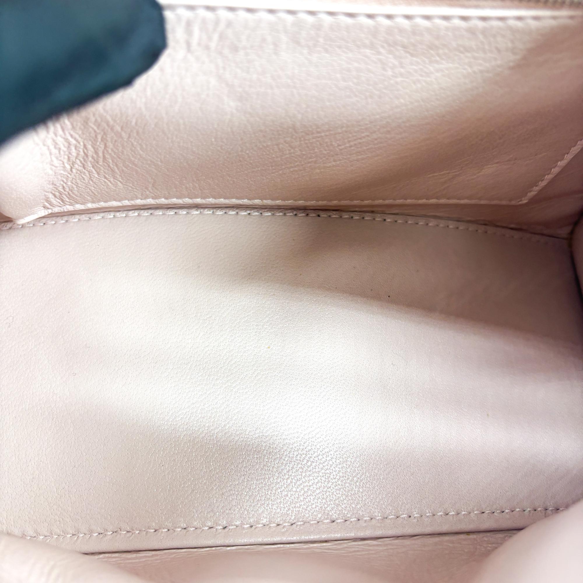 Balenciaga Hourglass Top Handle Leather Pink Leather Handbag (Pre-Owned)