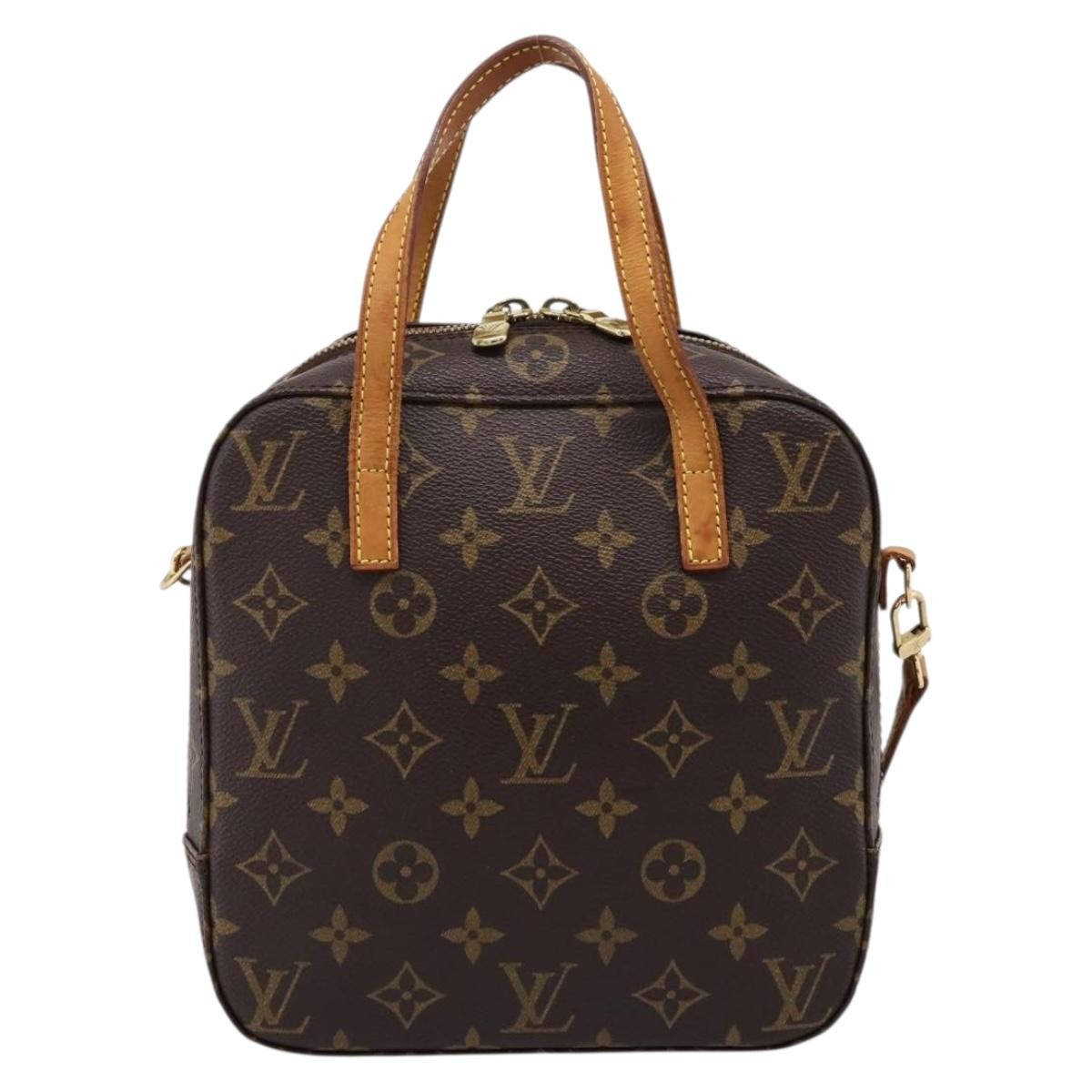 Louis Vuitton Spontini Monogram Canvas Brown Canvas Handbag (Pre-Owned)
