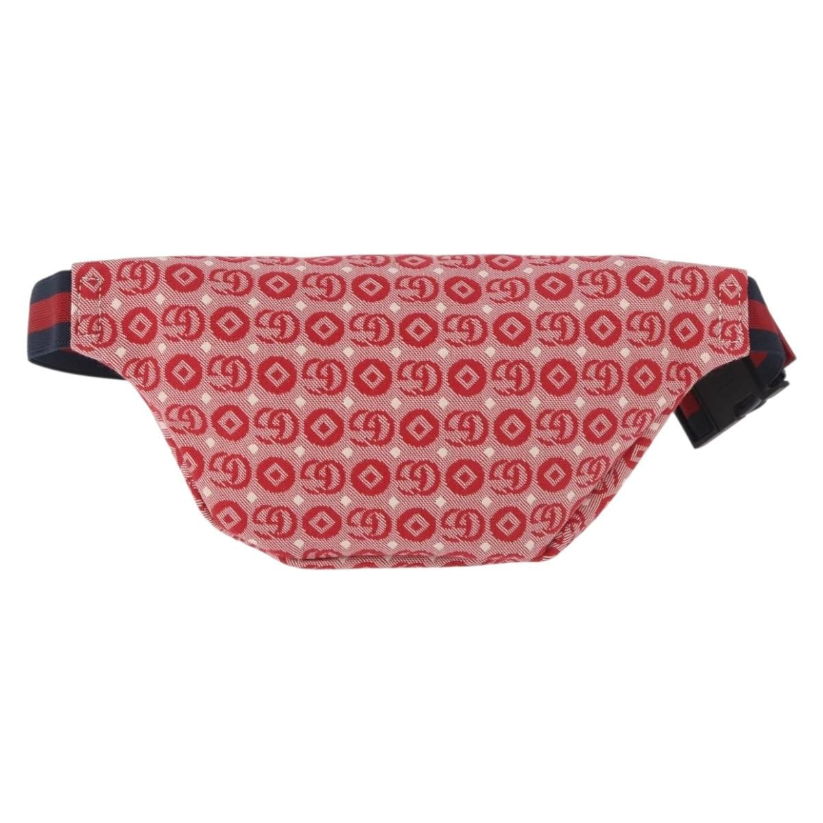 Gucci Children's Belt Printed Gg Coated Canvas Red Canvas Handbag (Pre-Owned)