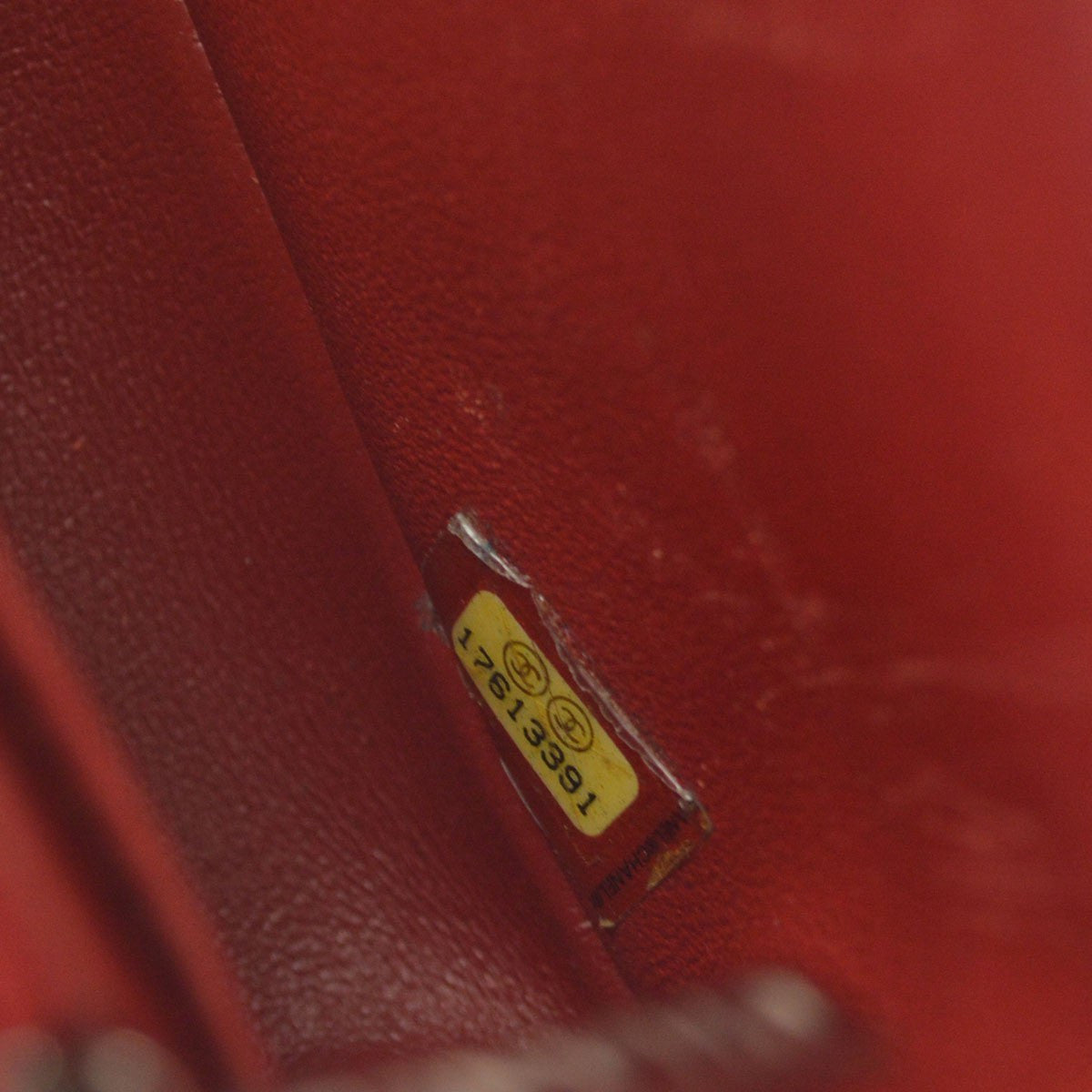 Chanel Classic Single Flap Bag Quilted Lambskin Red Leather Shoulder Bag Bag (Pre-Owned)