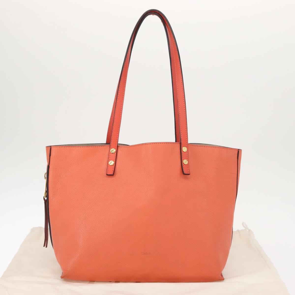 Chloe Dilan Tote Leather Pink Leather Tote Bag Bag (Pre-Owned)